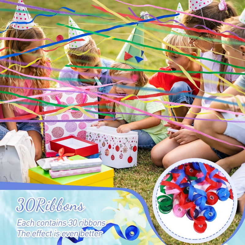 Pilvepidu No Mess Streamers 12Pack Colorful No Mess Confetti Poppers Party Poppers for Birthday Wedding Party Celebrations School Opening Graduation Retirement Party (blue 12pack) - Image 3